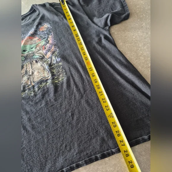Star Wars T Shirt Grogu Baby Yoda The Mandalorian Size 3XL Black Unisex - Picture 6 of 10